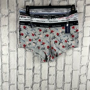 Nautical 1X Women 4 Cotton Spandex Boyshorts Multi Color